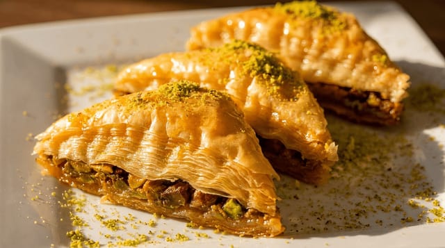 Pistachio Baklava.
