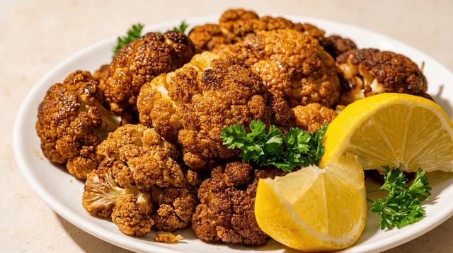 Roasted Cauliflower.
