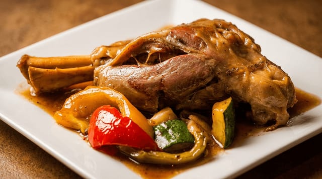 Braised Lamb Shank.