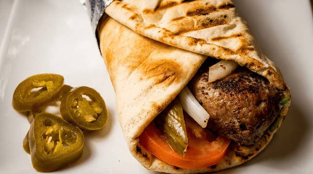 Lamb Kabob Wrap.