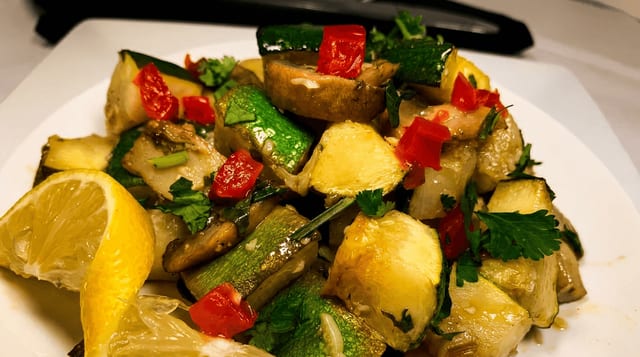 Sautéed Zucchini & Mushroom.